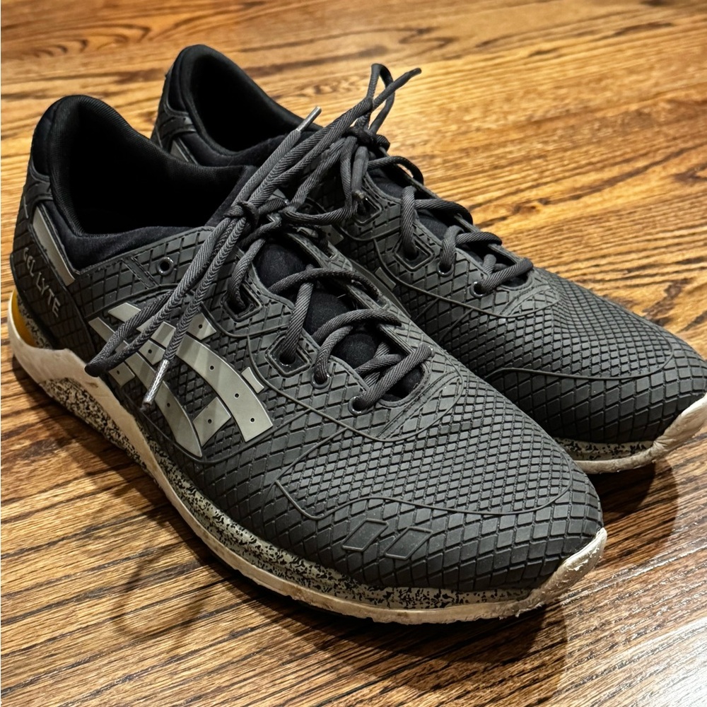 Asics Black and Gray Athletic Shoes